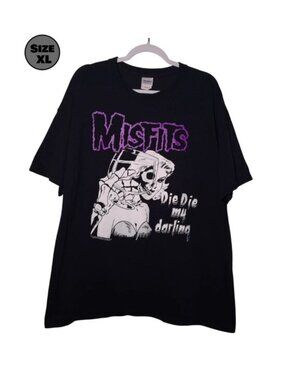 Misfits: Die Die My Darling USED Shirt (XL, Y2K, 2004, Punk, Glenn Danzig)